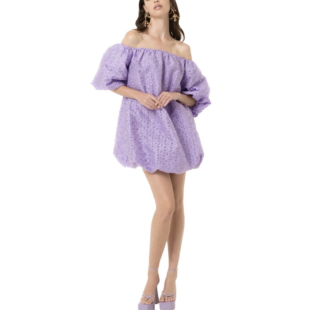 Amylynn lavender puff ball dress 💜 NWT
